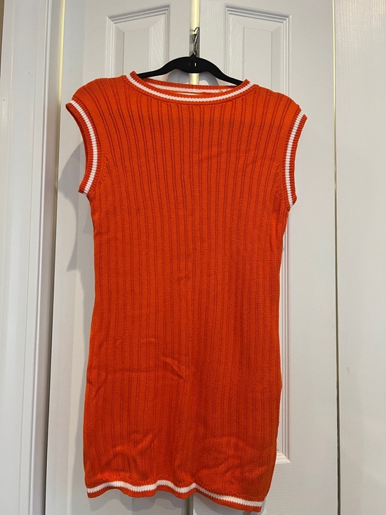 C&C California Other - C&C California Orange Knit Swim Coverup with White Trim